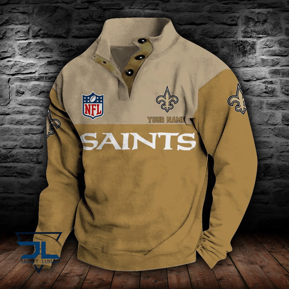 New Or leans Saints tand Collar Sweatshirts