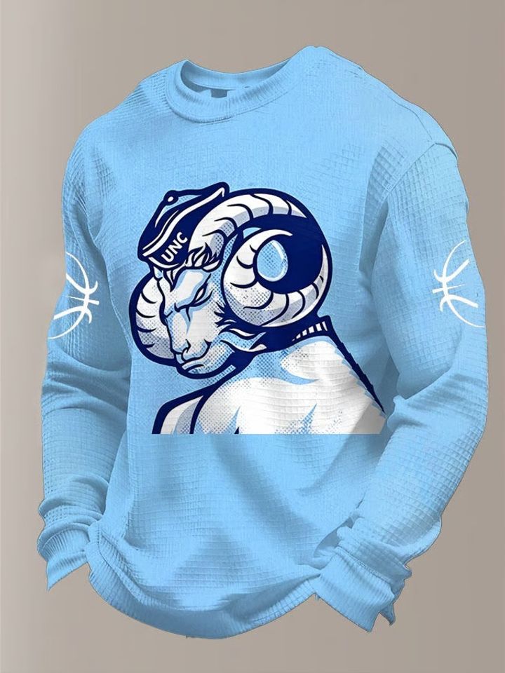 North Carolina Tar Heels Long Sleeve Shirt Basketball Game Day Fashion Gifts For Men