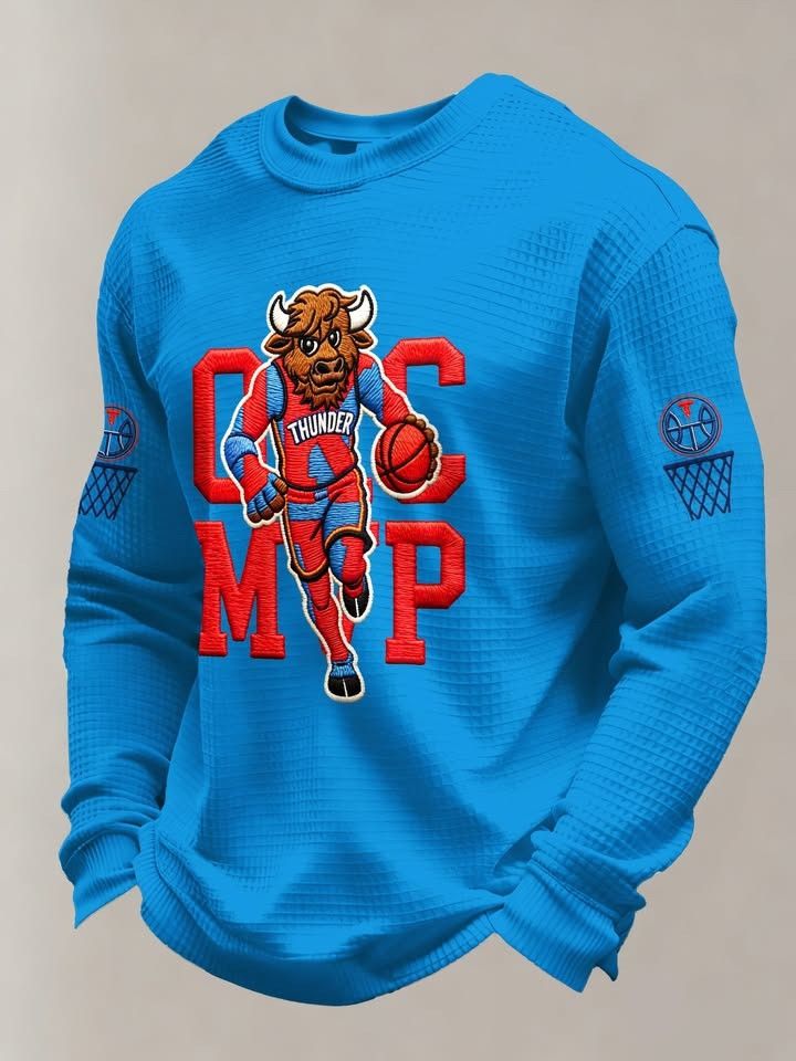 OKC Thunder Merch OKC MVP Long Sleeve Shirt Basketball Apparel Gifts For Basketball Players