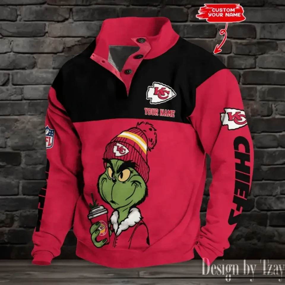Kans as City Chiefs Stand Collar Sweatshirts