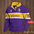 Minn esota Vikings Stand Collar Sweatshirts
