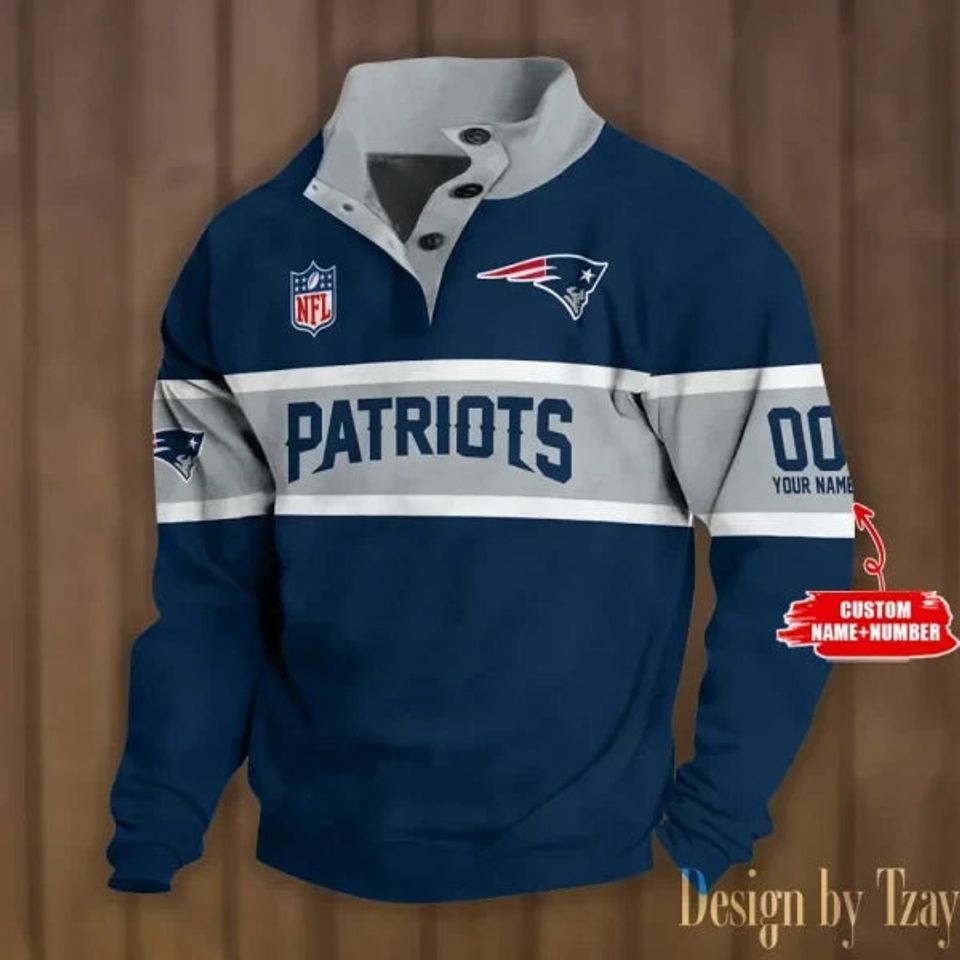 New Engla nd Patriots Stand Collar Sweatshirts