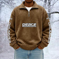 Peace Drums Unisex Quarter Zip Pullover Sweatshirt - Multicolor