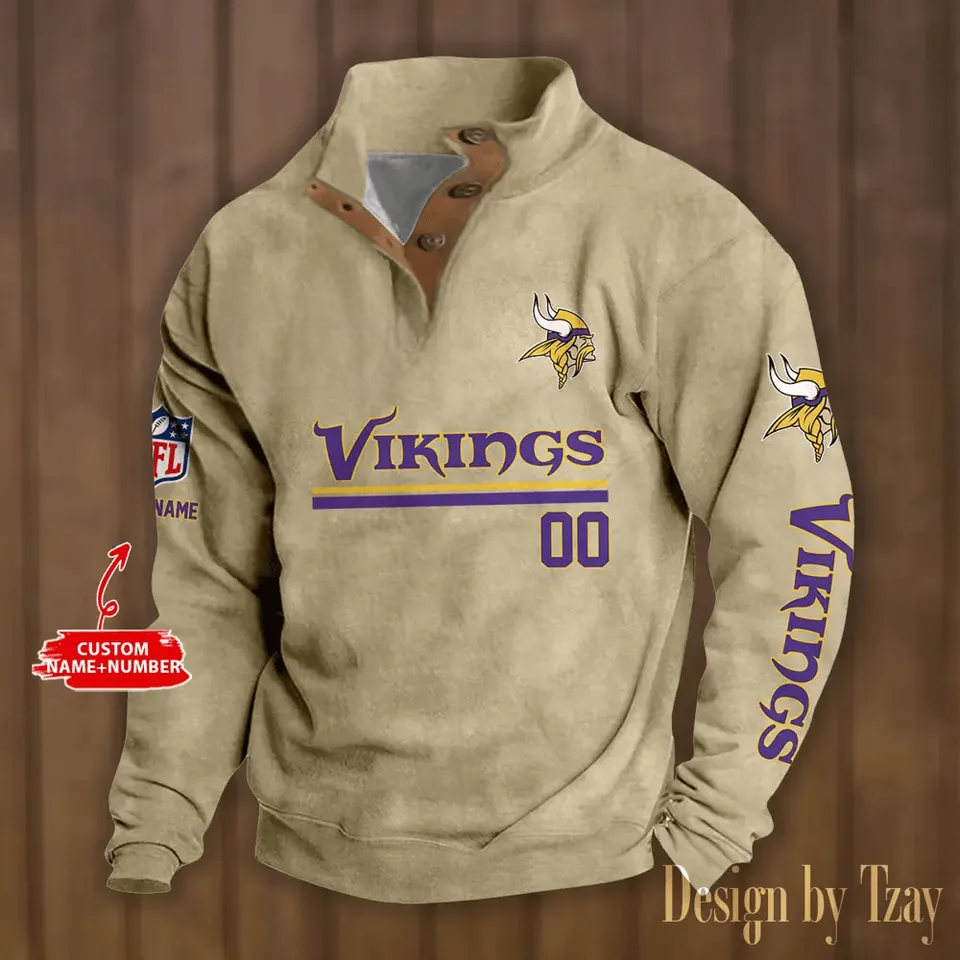 Minn esota Vikings tand Collar Sweatshirts