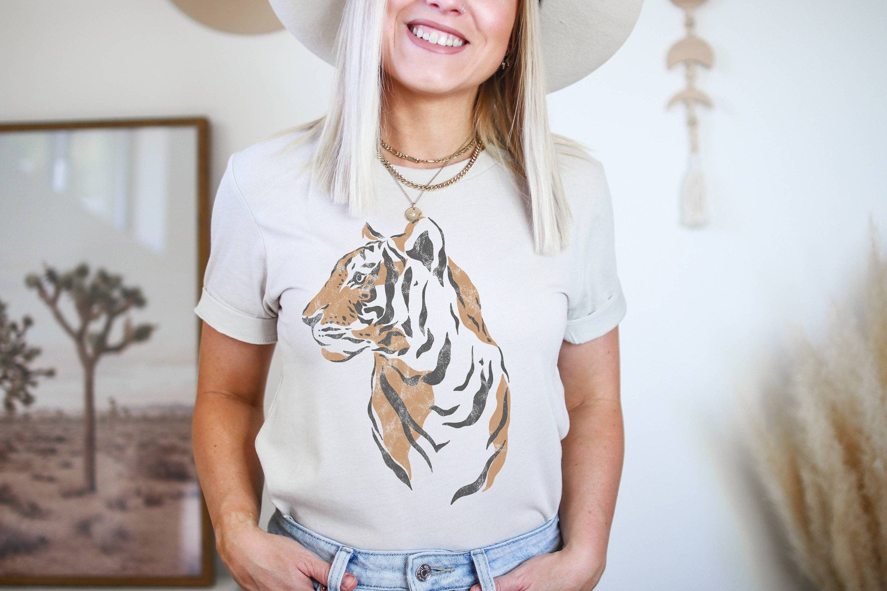 Tiger Tee | Retro Boho Tshirt