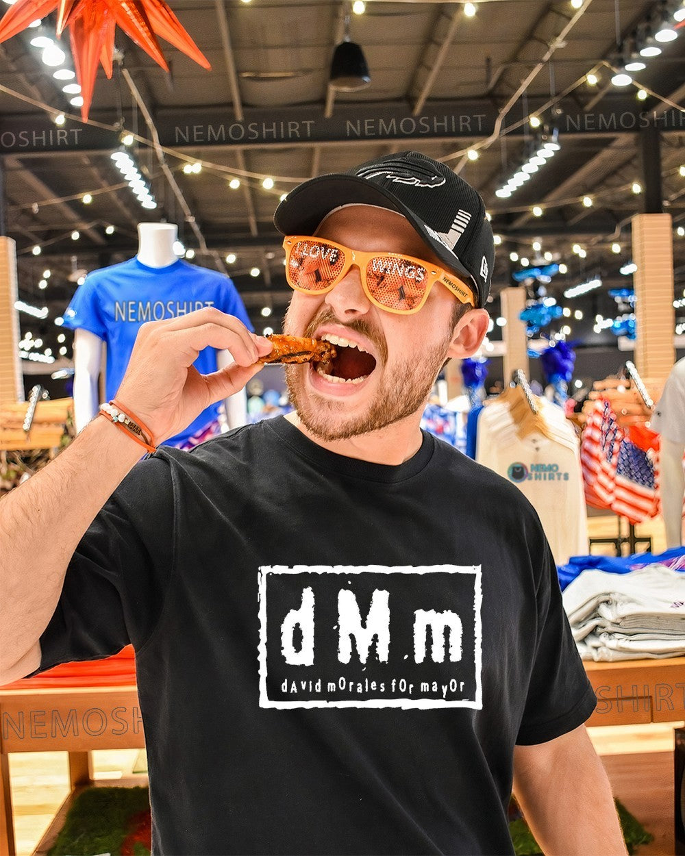 dMm david morales for Mayor shirt