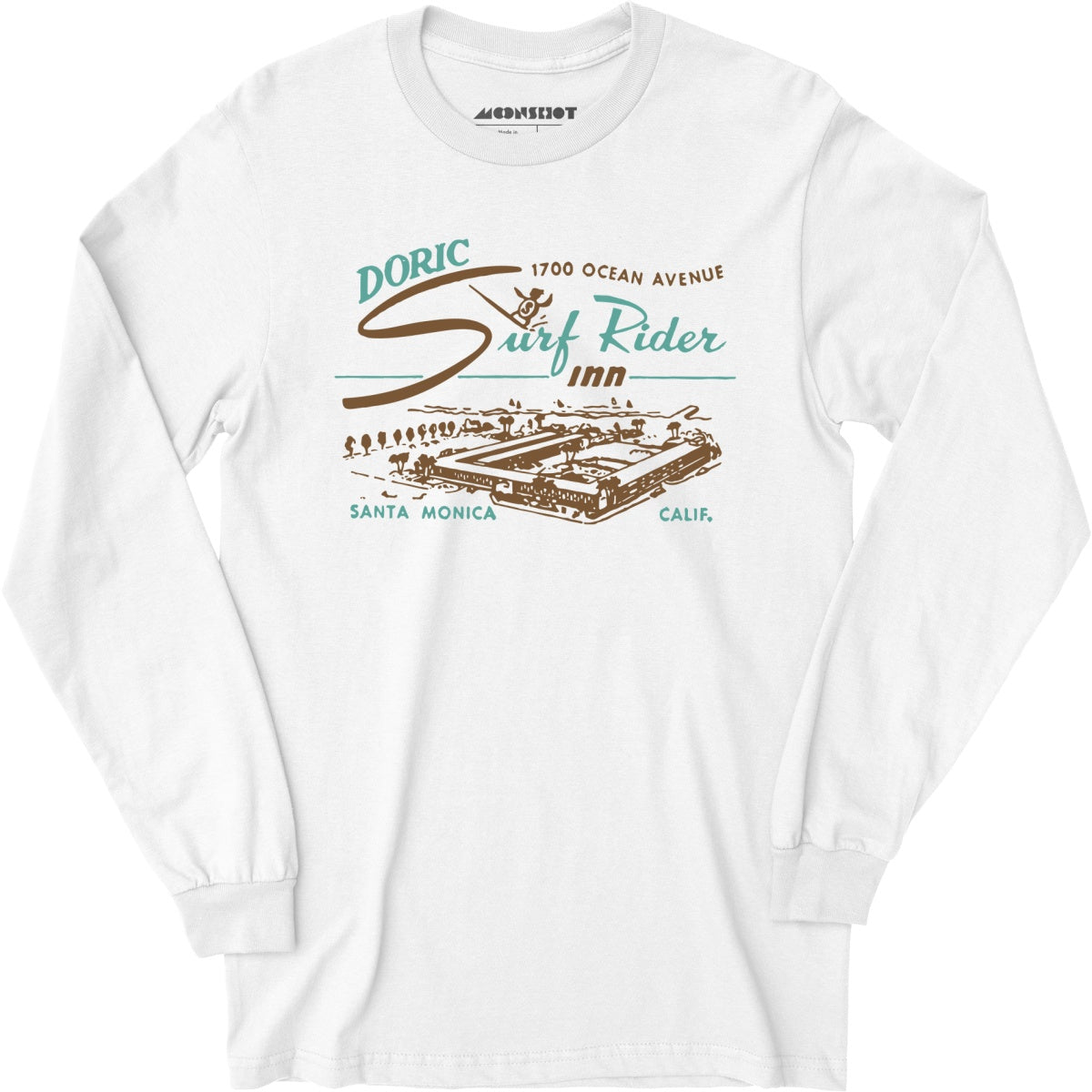 Doric Surf Rider Inn - Santa Monica, CA - Vintage Hotel - Long Sleeve