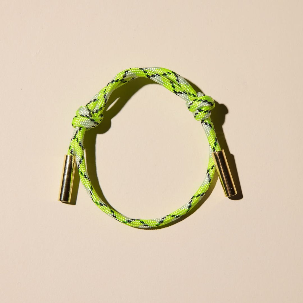 Electric Lime Cord Bracelet