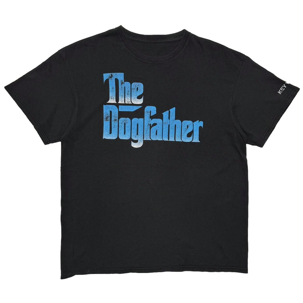 OLD&VINTAGE THE DOGFATHER BLUE TEXT LOGO KEY WEST FITS LARGE 8184