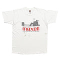 maxell TAKE YOUR MUSIC TO THE MAX Y2K WHITE FRUIT OF THE LOOM LARGE 0179