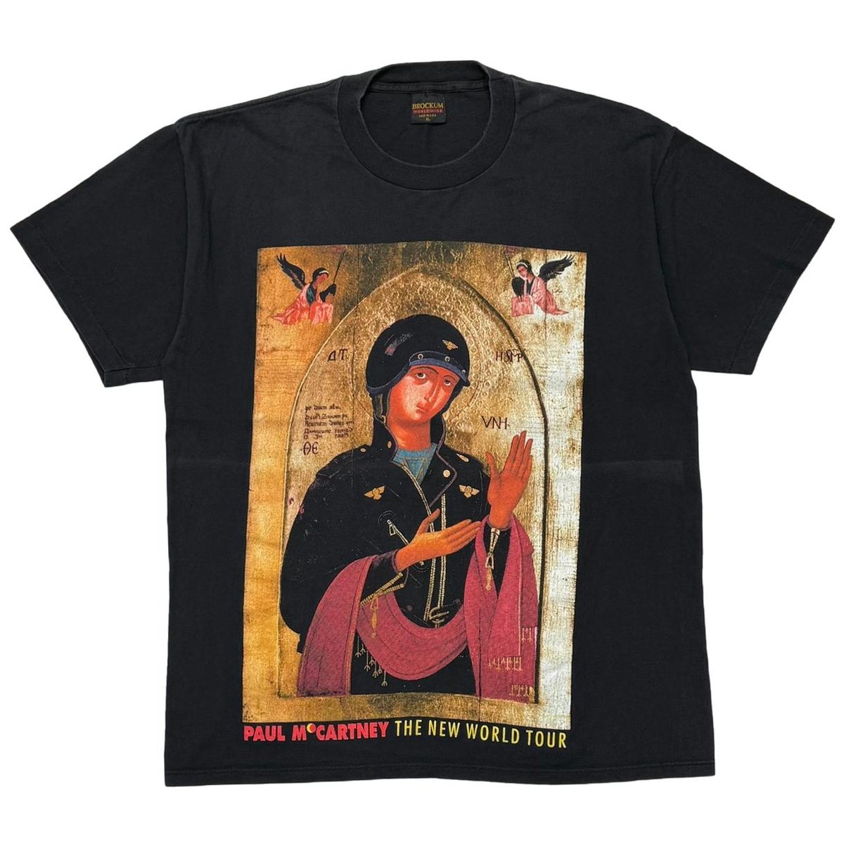 PAUL McCARTNEY THE NEW WORLD TOUR BIKER LIKE AN ICON BROCKUM XL 3022