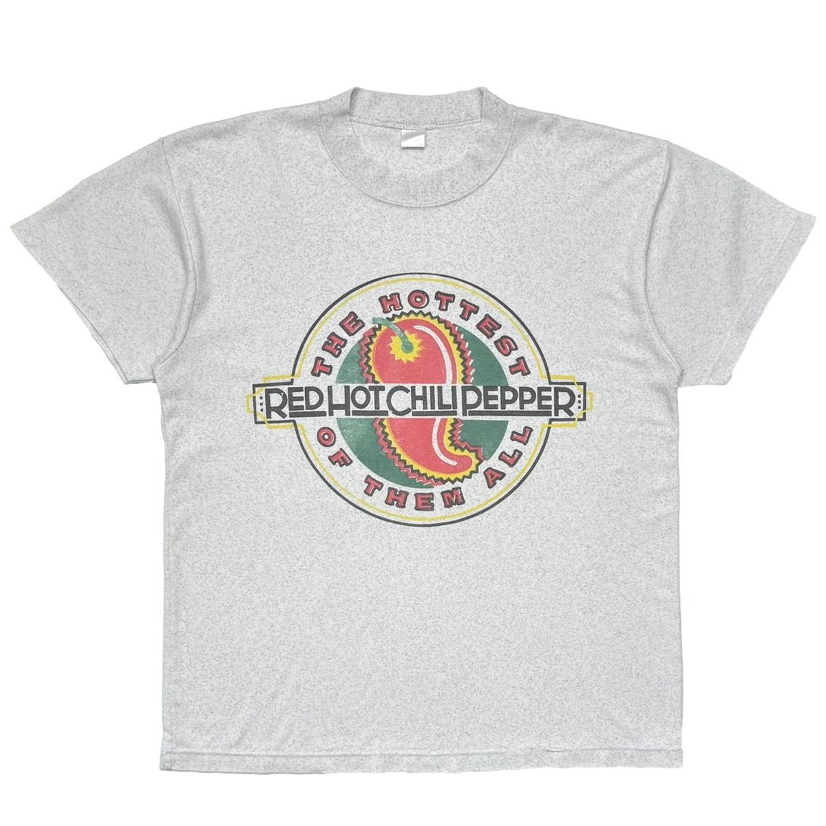 DONATED TO AIDS RED HOT CHILI PEPPER CIRCLE LOGO GREY FITS XL 8967