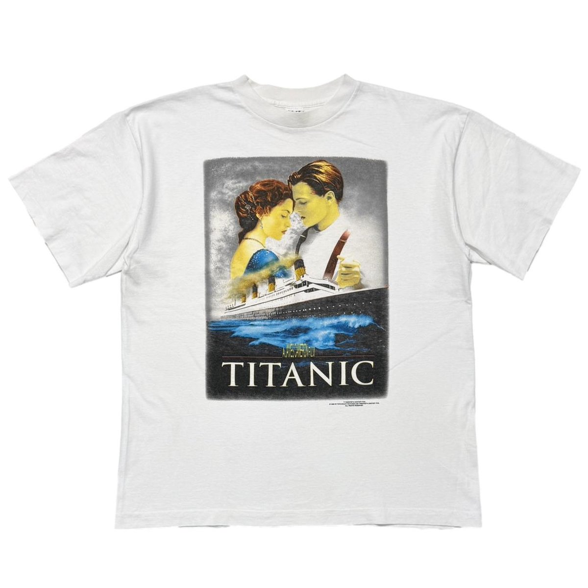 TITANIC 1998 MOVIE PROMO WHITE U.S.T'S LARGE 0325