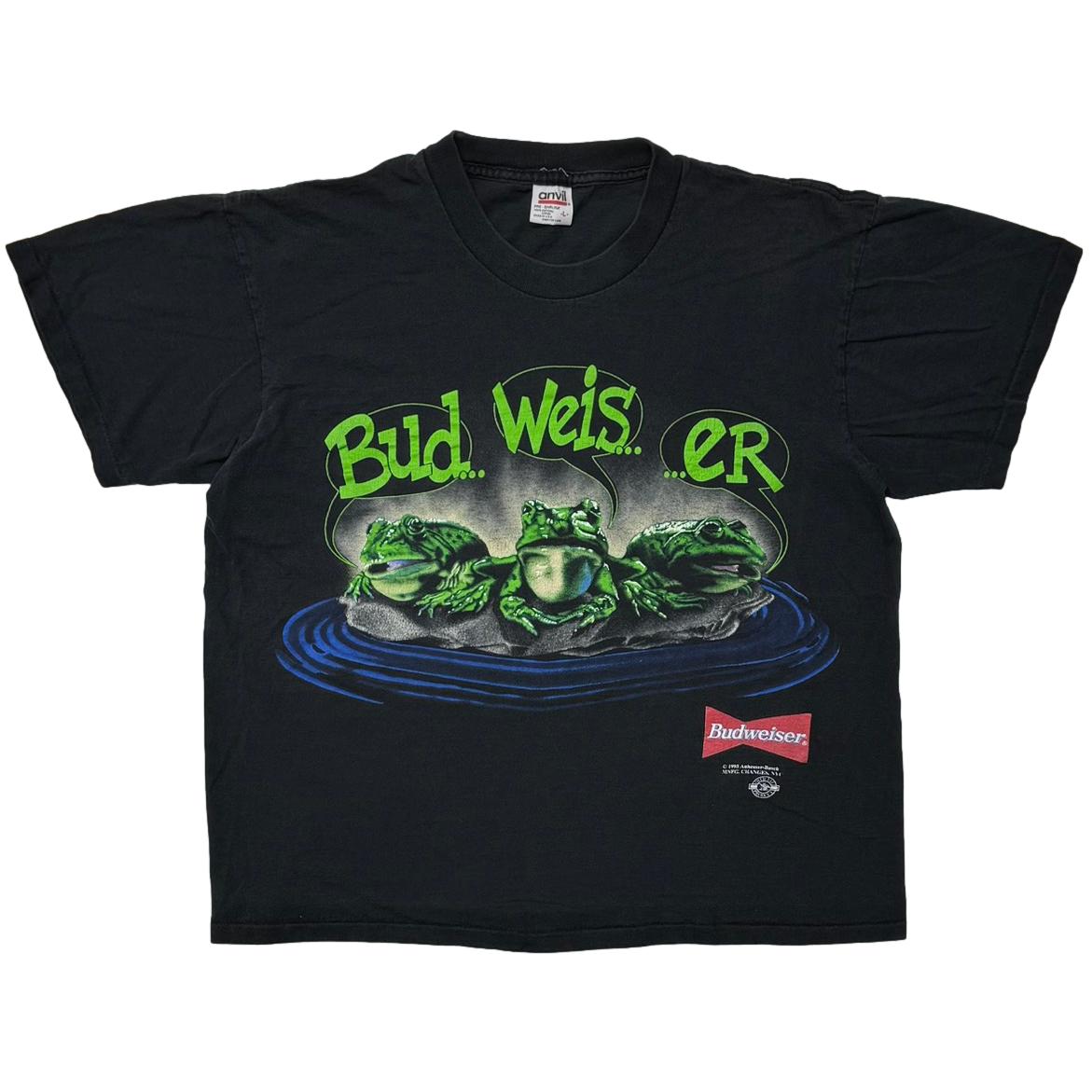 Budweiser 3 FROGS YOUR PAD ON MINE? ANVIL LARGE 9190