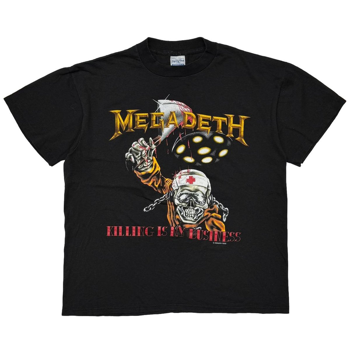MEGADETH 1988 KILLING IS MY BUSINESS SPRING FORD LARGE 5174