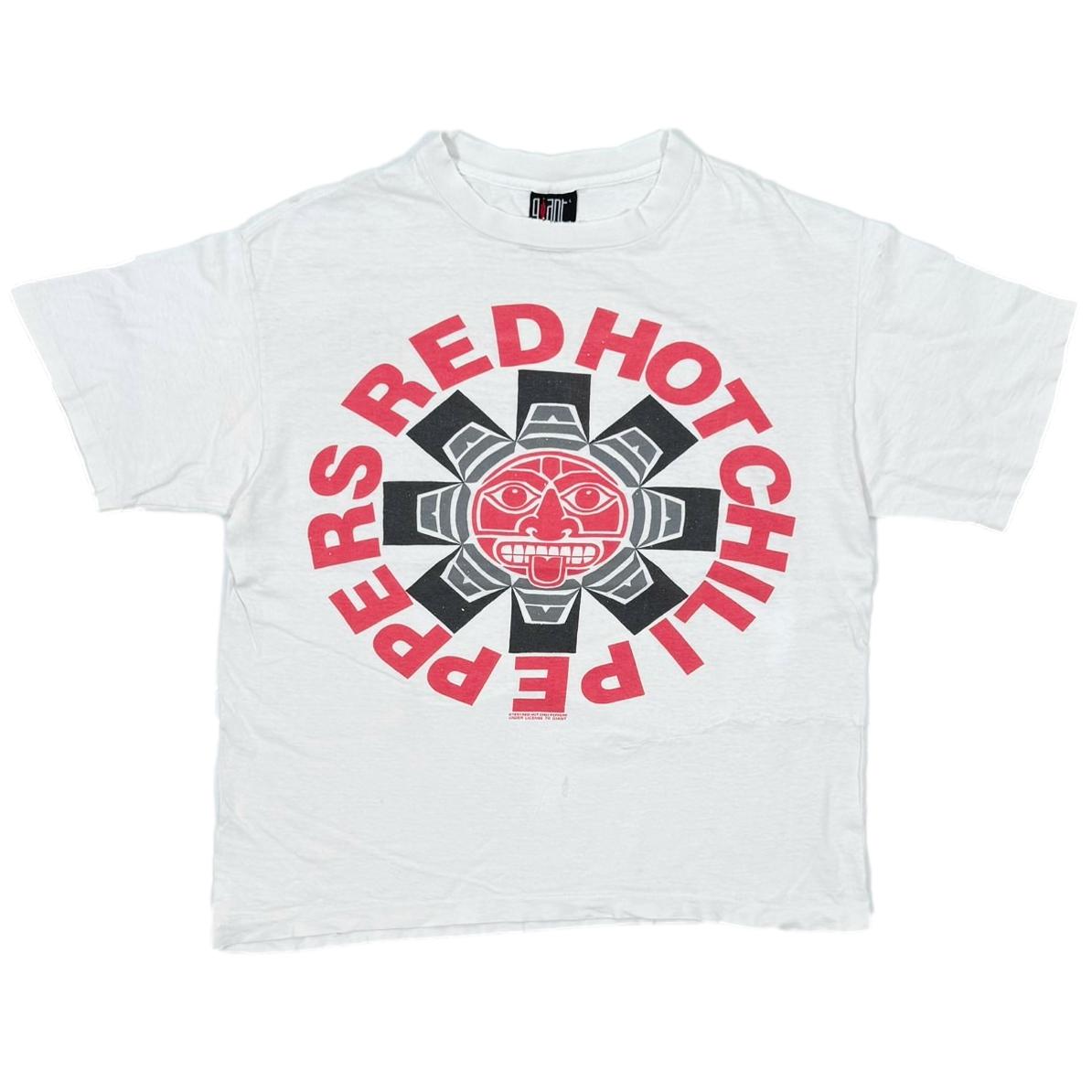 RED HOT CHILI PEPPERS 1991 AZTEC WHITE giant BY TEE JAYS LARGE 8186