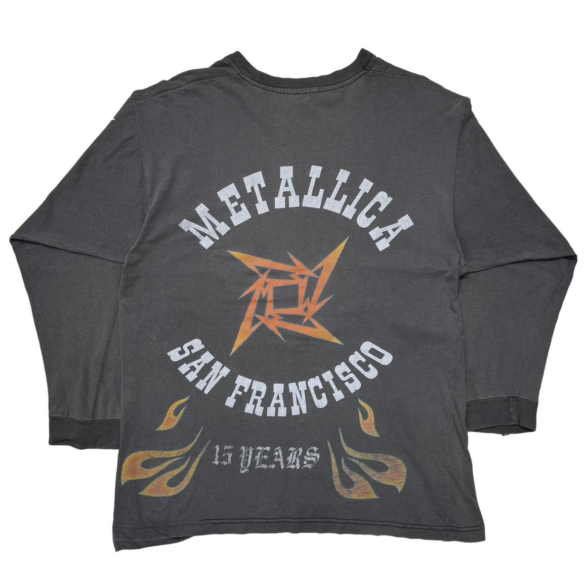 METALLICA 15 YEARS FLAME LS BLACK EURO XL 8959