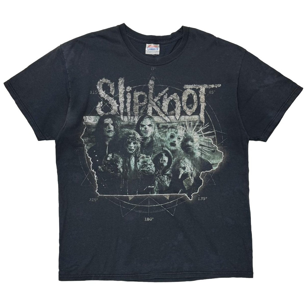 Slipknot 2009 MEMBER BLACK HANES LARGE 0747