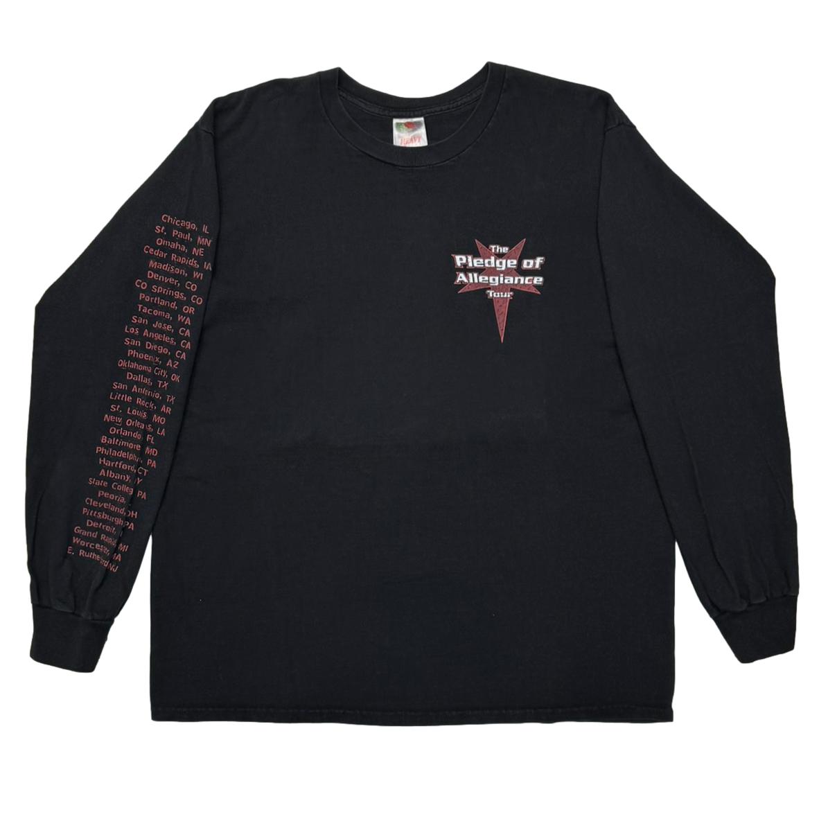 THE PLEDGE OF ALLEGIANCE TOUR 01 SLIPKNOT SYSTEM OF A DOWN FES LS FRUIT OF THE LOOM LARGE 2688
