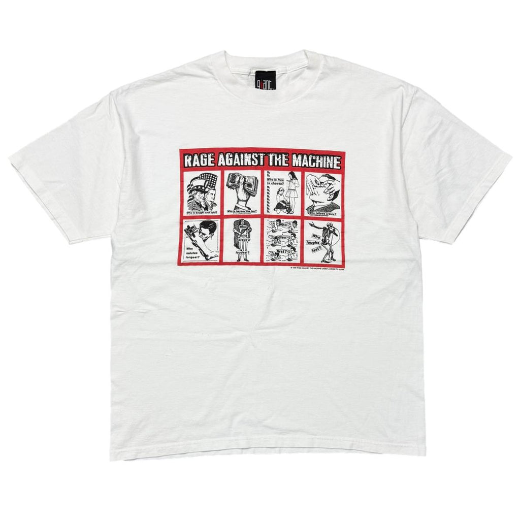 RAGE AGAINST THE MACHINE 1999 BARBARA KRUGER WHITE GIANT XL 8640