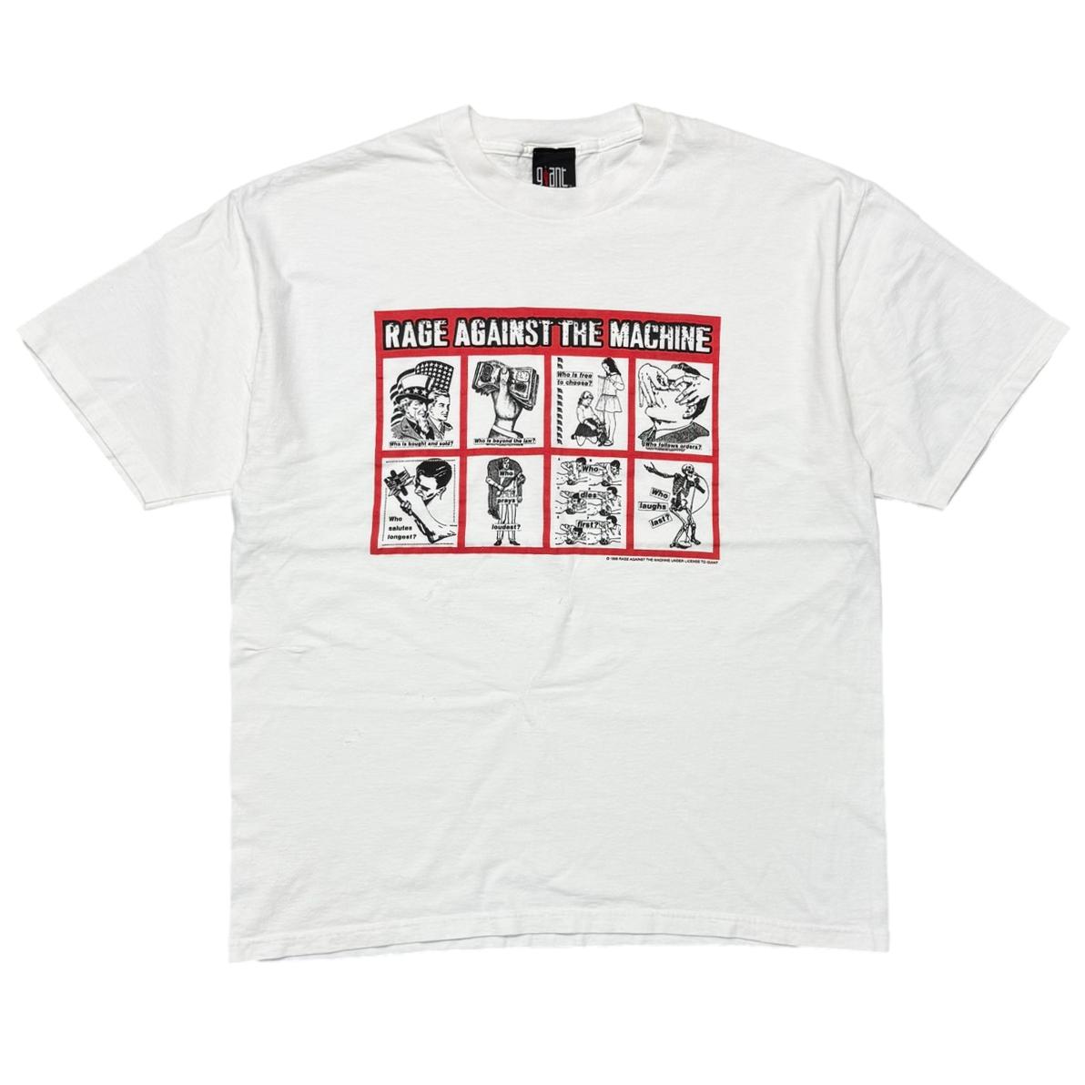 RAGE AGAINST THE MACHINE 1999 BARBARA KRUGER WHITE GIANT XL 8640