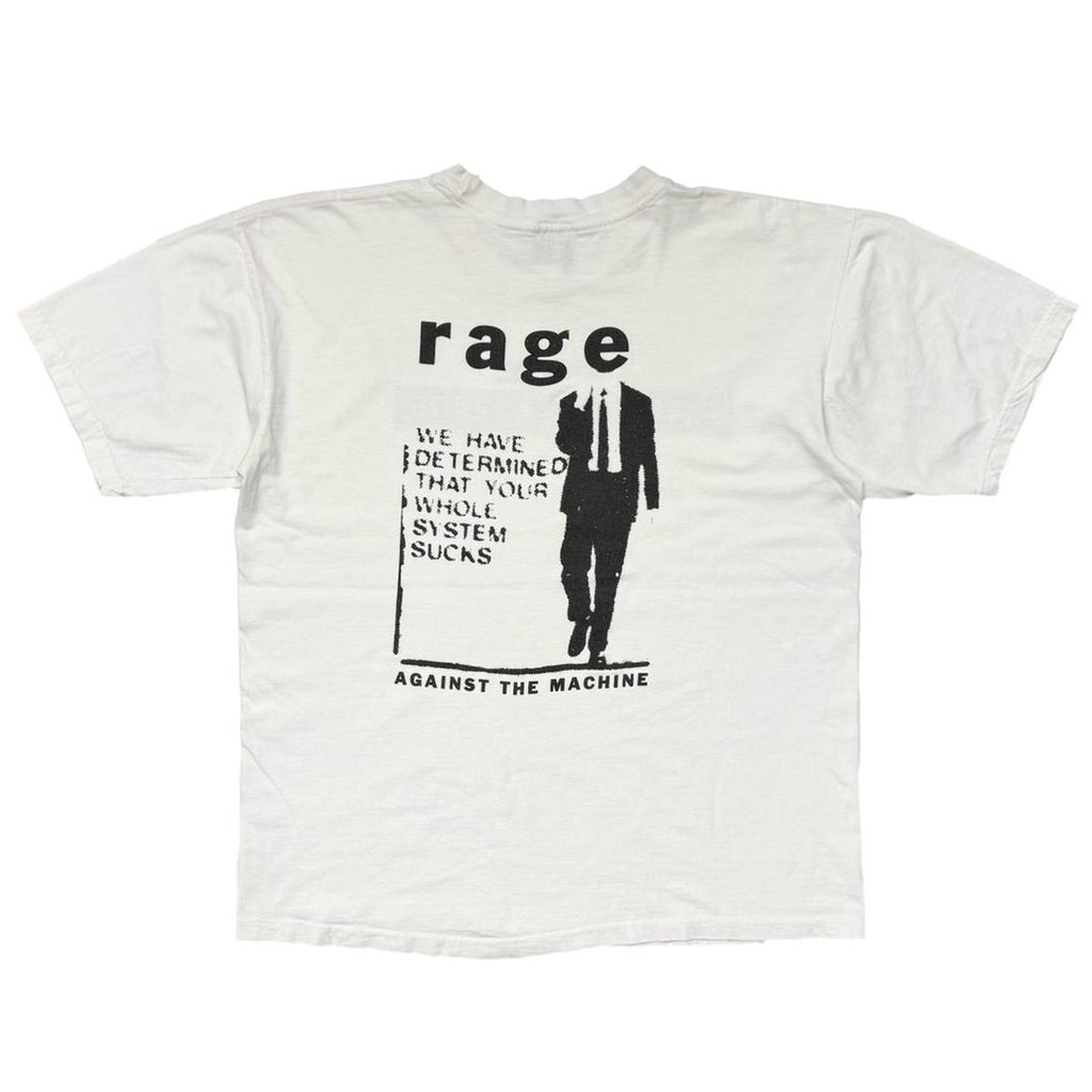 RAGE AGAINST THE MACHINE WE HAVE DETERMINED WHITE GIANT XL 1786