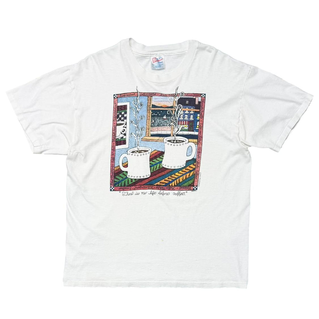 JAVA JAVACOFFEE WHITE HANES LARGE 3213