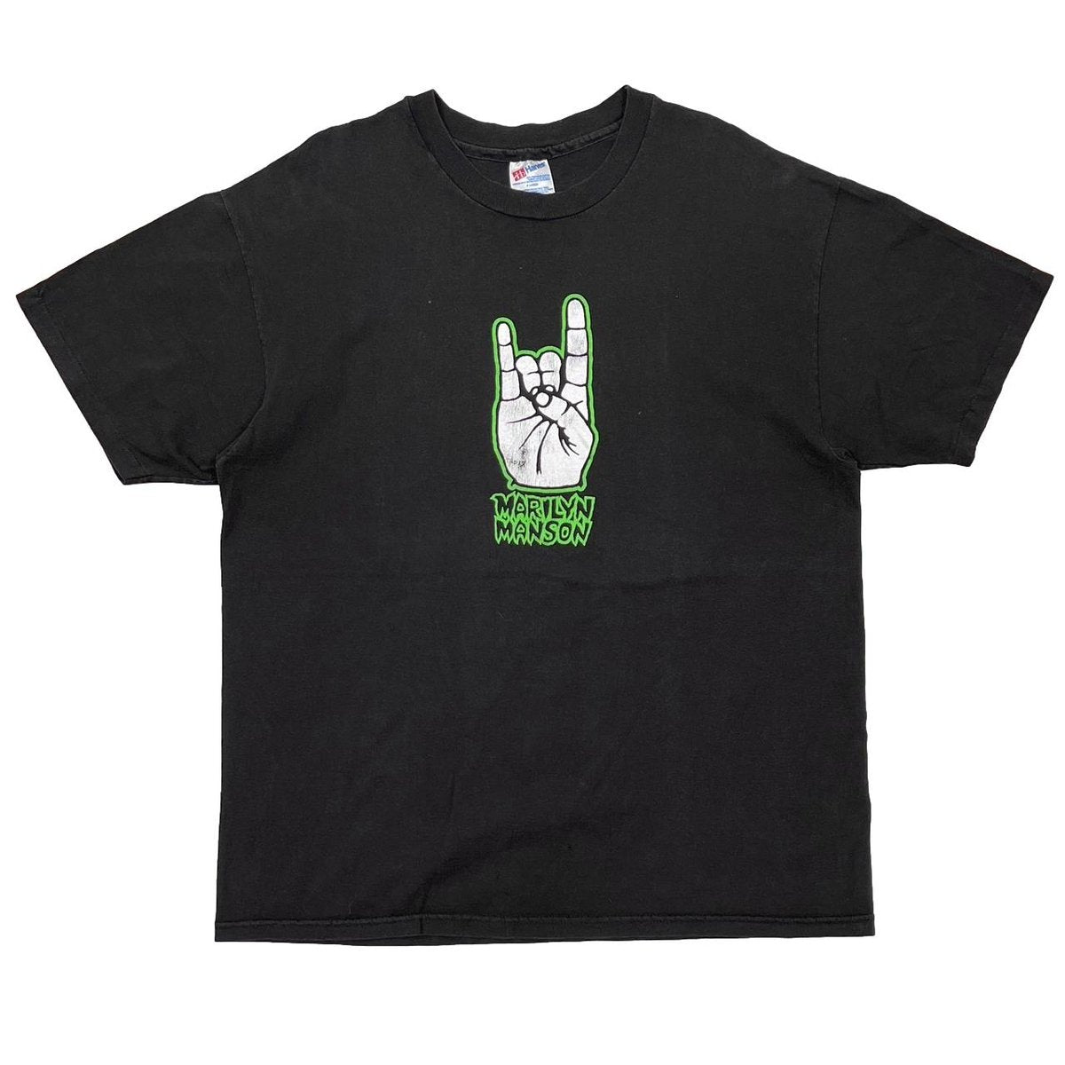 MARILYN MANSON WE HATE LOVE WE LOVE HATE HAND SIGN BACKSTAGE PASS Hanes XL 0558