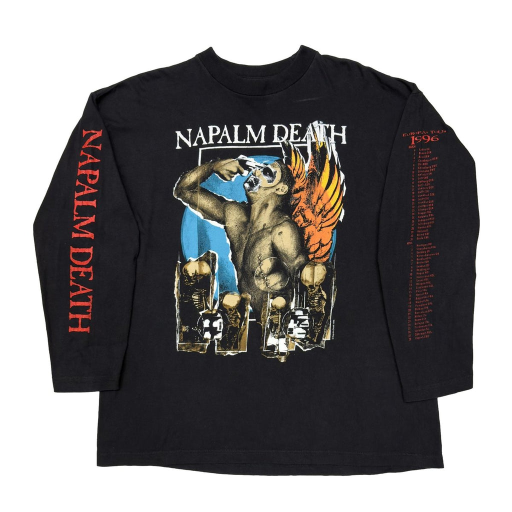 NAPALM DEATH 1996 DIATRIBES EUROPEAN TOUR LS FITS XL 7888