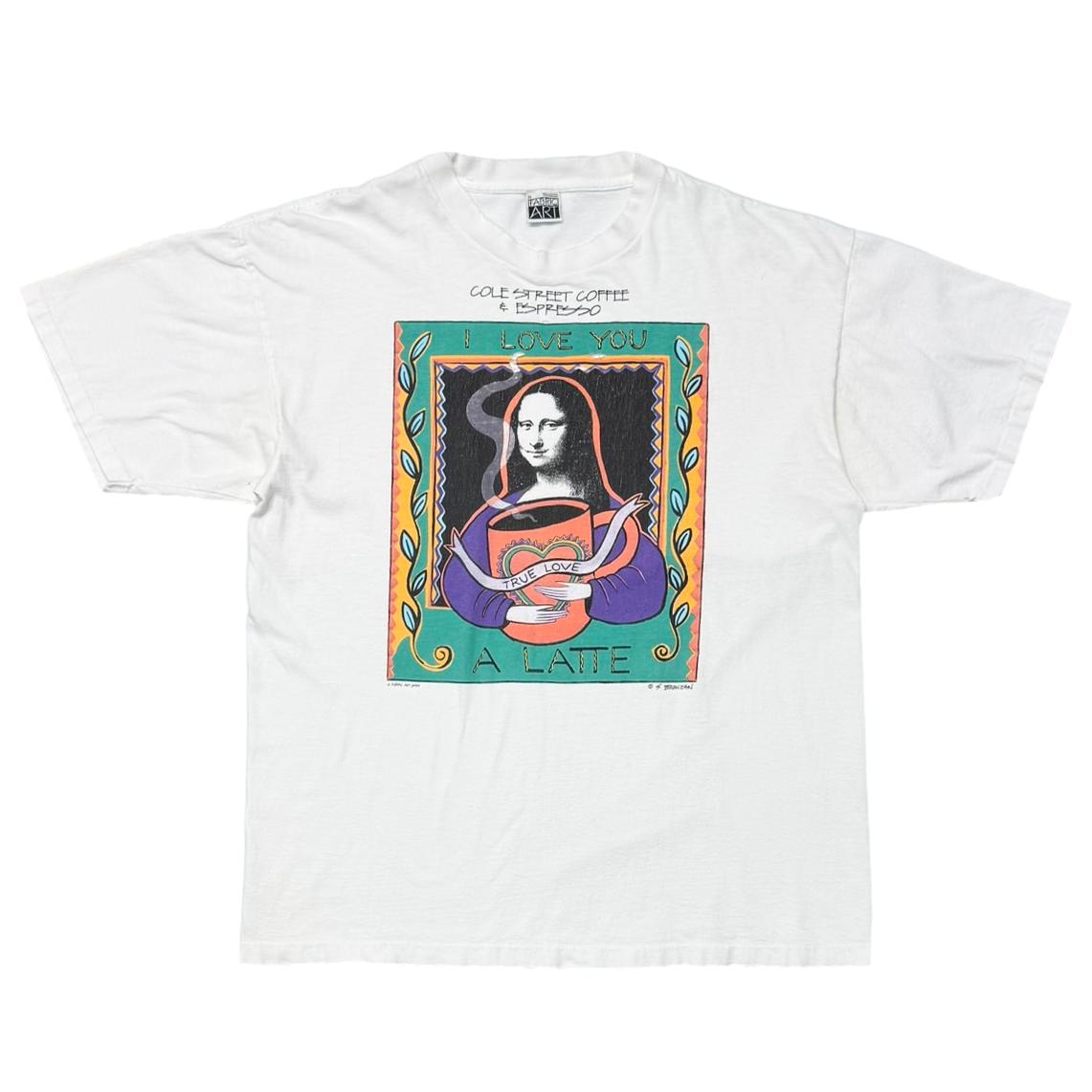 OLD&VINTAGE S. BRONZAN MONA LISA I LOVE YOU A LATTE WHITE XL 1159