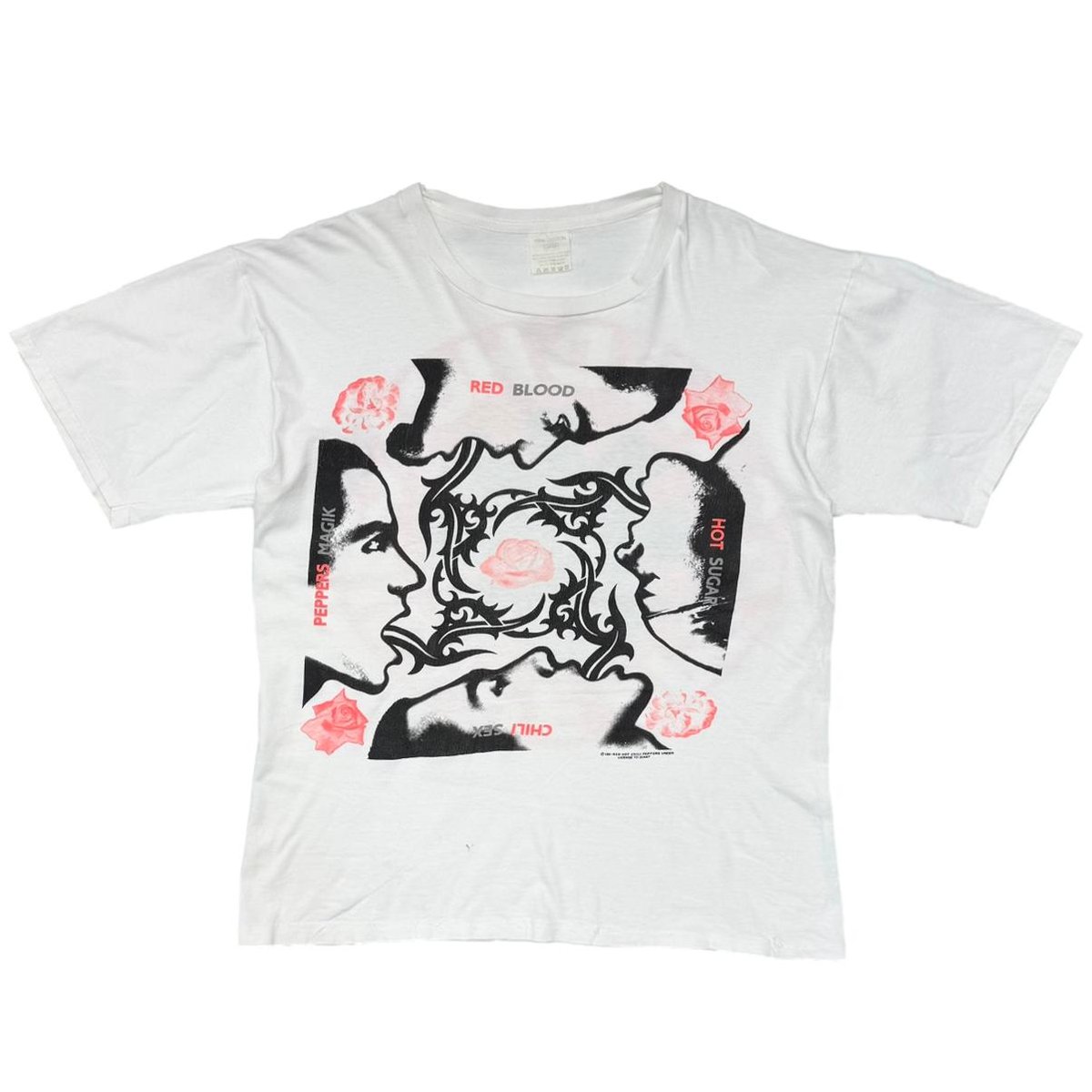 RED HOT CHILI PEPPERS BLOOD SUGAR SEX MAGIK WHITE EURO LARGE 7012