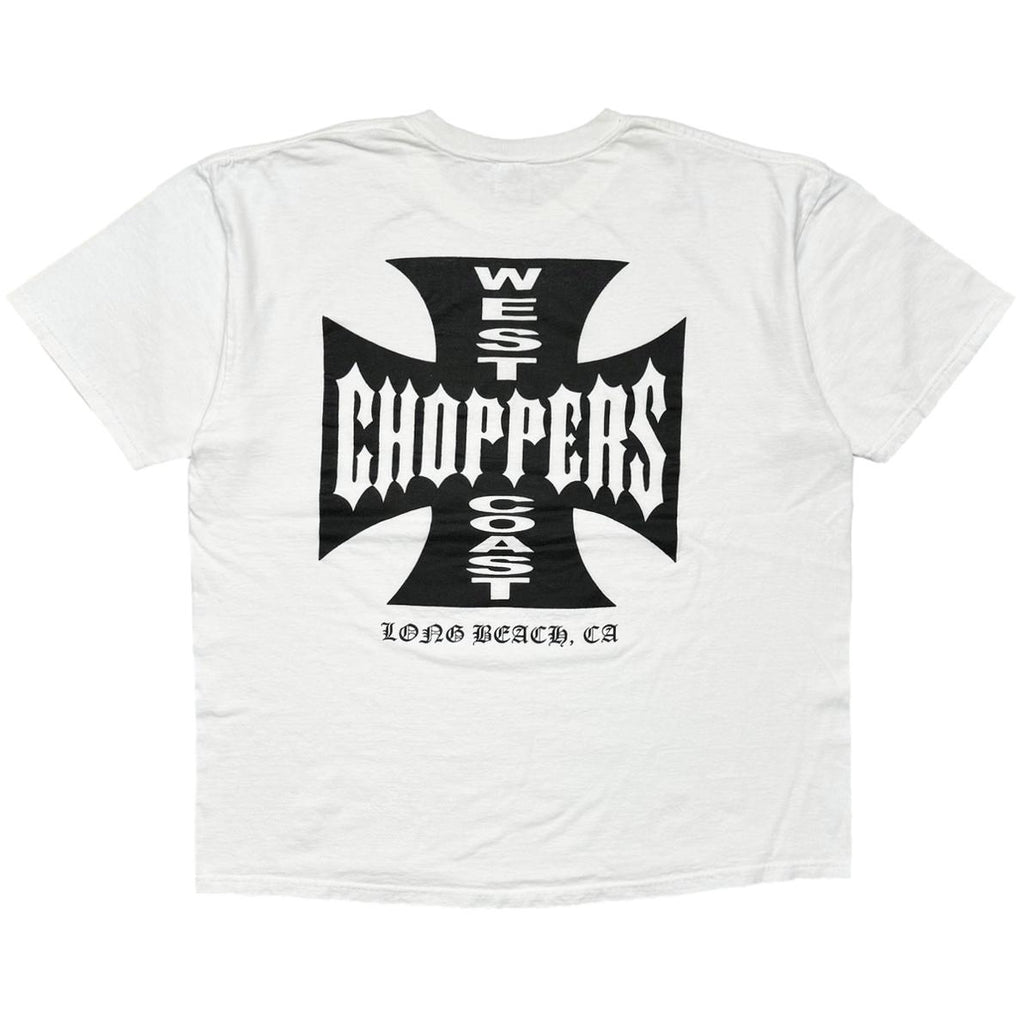 WEST COAST CHOPPERS	IRON CROSS LONG BEACH CA SS WHITE ANVIL XL 8655