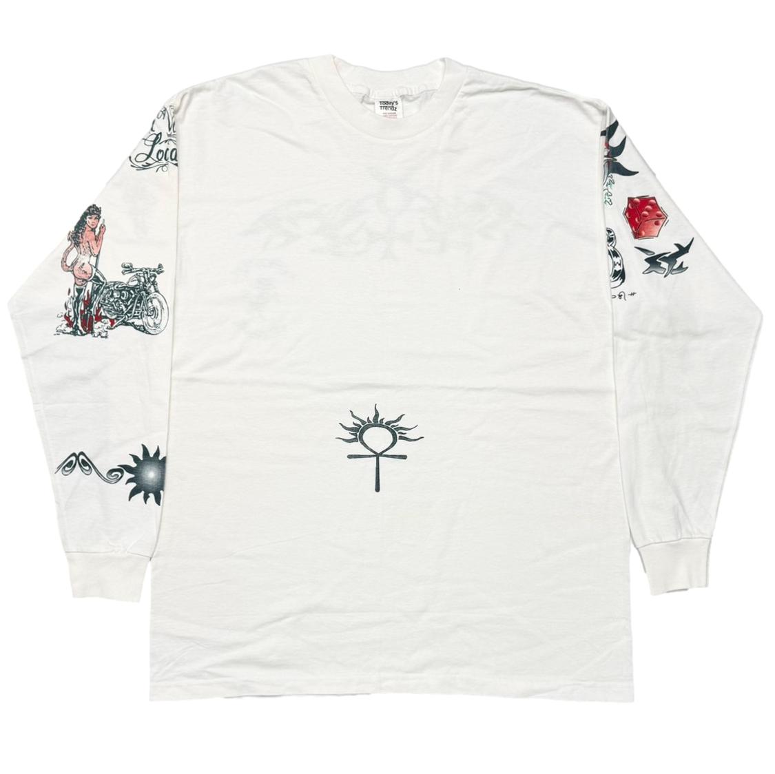 DENNIS RODMAN TATTOO LS WHITE XL 0468