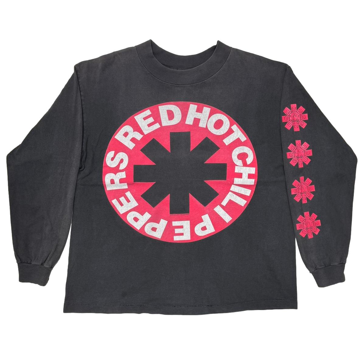 RED HOT CHILI PEPPERS 1990 CIRCLE LOGO ARM AZTEC LS TEE JAYS XL 5069