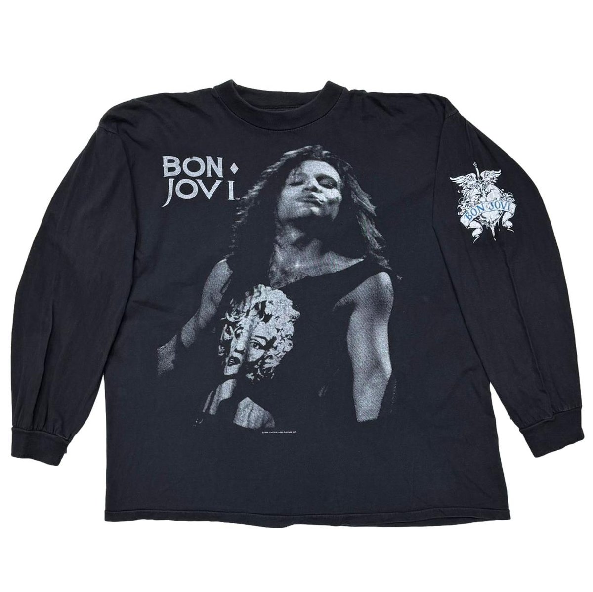 BON JOVI 1989 MONOCHROME PORTRAIT LS MONROE SLEEVELESS WEARING XL 8350