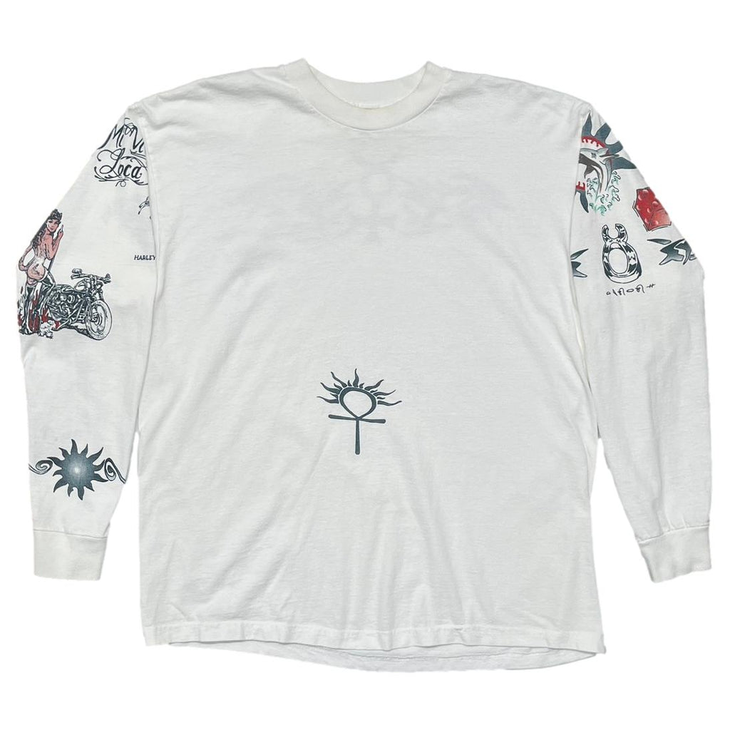 DENNIS RODMAN TATTOO LS WHITE XL 9223