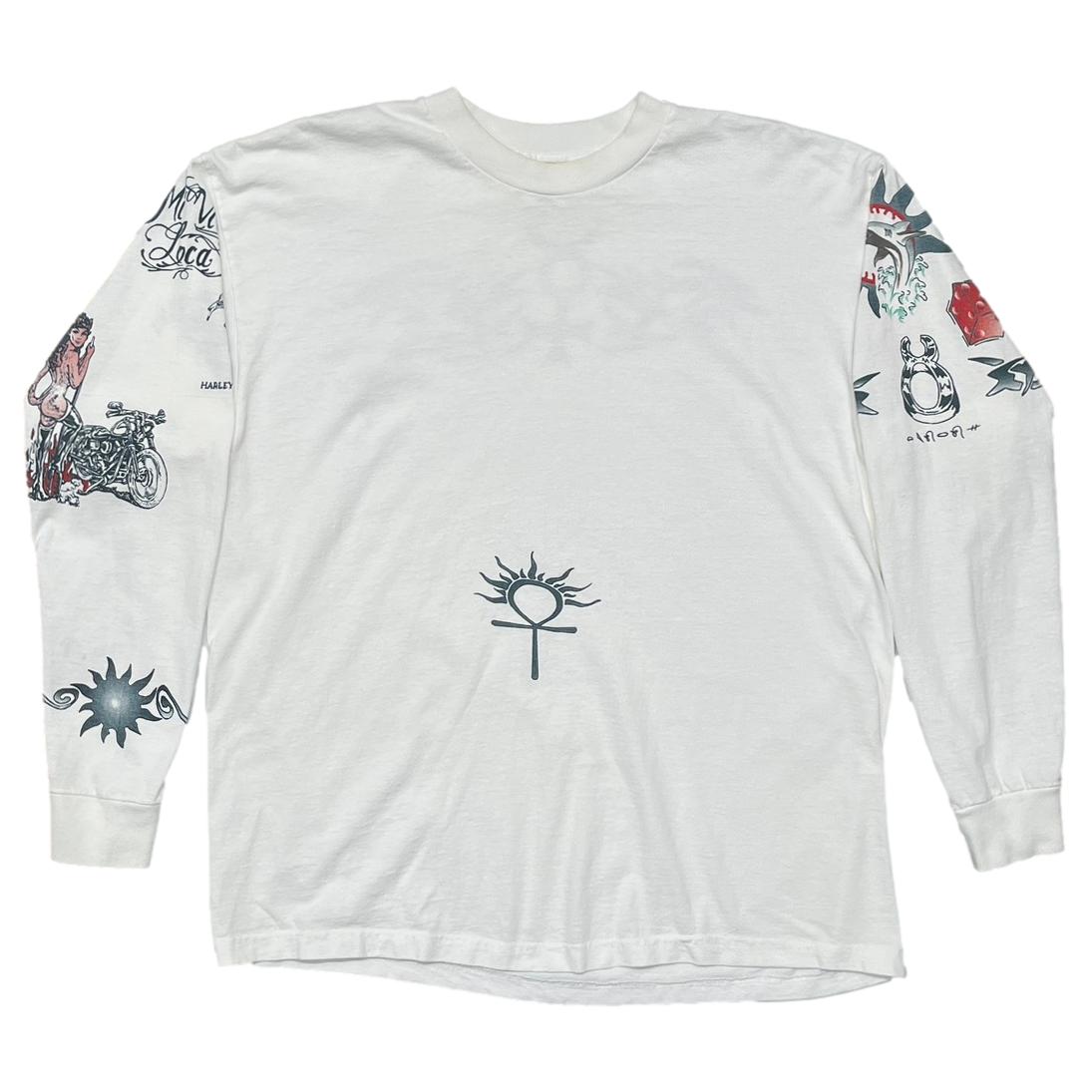 DENNIS RODMAN TATTOO LS WHITE XL 9223