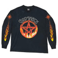GOD SMACK PENTAGRAM FLAME LS GIANT FITS XL 6691