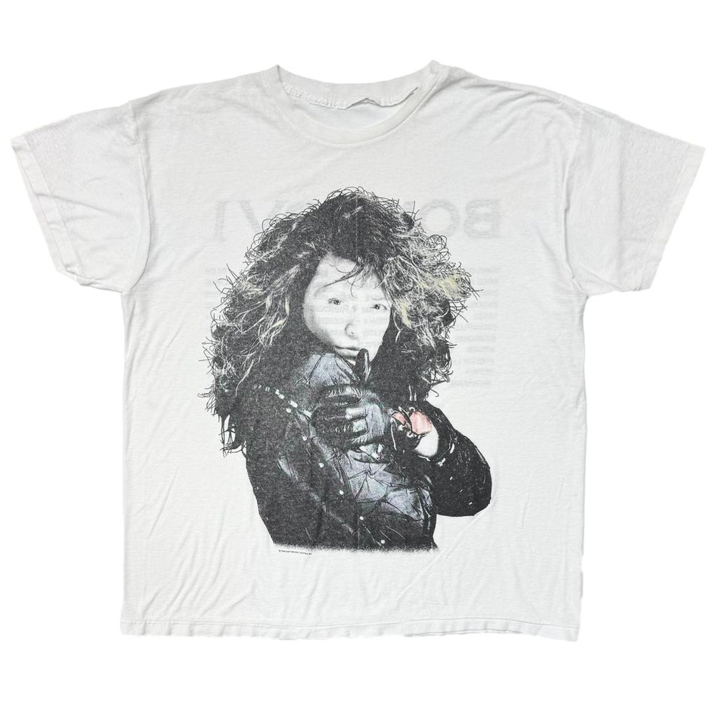 BON JOVI FRONT 1988 PORTRAIT WHITE FITS XL 4182