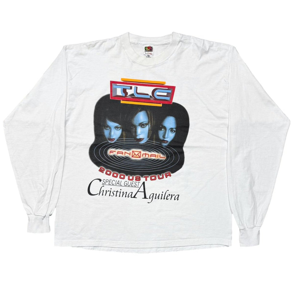 TLC FAN MAIL 2000 US TOUR LS WHITE FRUIT OF THE LOOM XL 8744