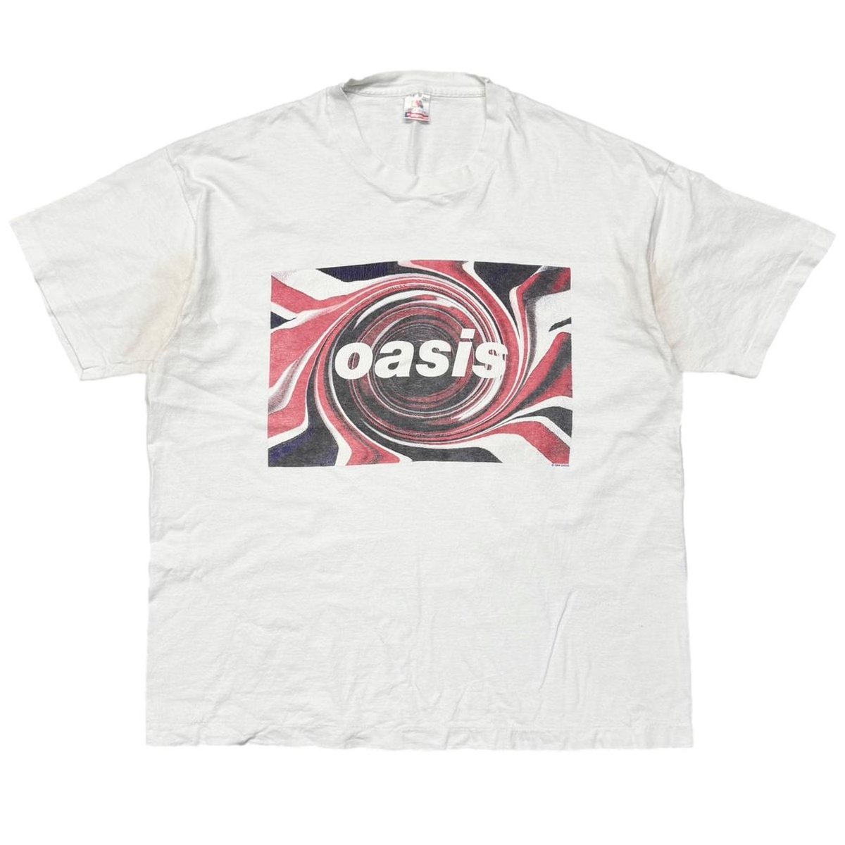 oasis UNION JACK BOX LOGO WHITE FRUIT OF THE LOOM XL 2392