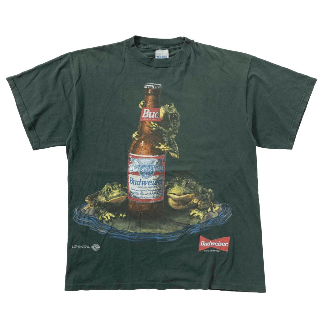 Budweiser 3FROGS BEER BOTTLE GREEN TULTEX LARGE 2050