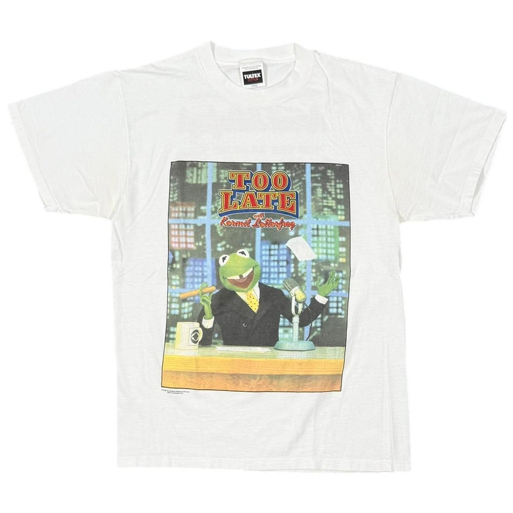 [MORE SALE] KERMIT TOO LATE PARODY WHITE TULTEX LARGE 0271