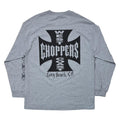 WEST COAST CHOPPERS IRON CROSS LS ASH GREY XL 8564