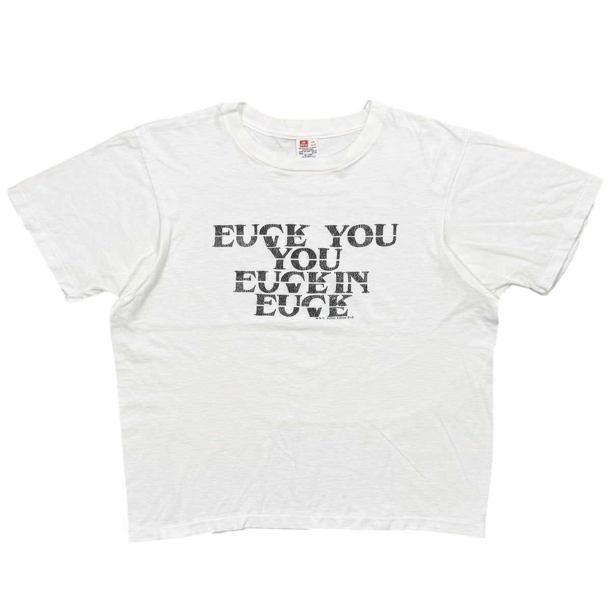 greatLAnd fuck love shirt / new vintage HANES LARGE 6022