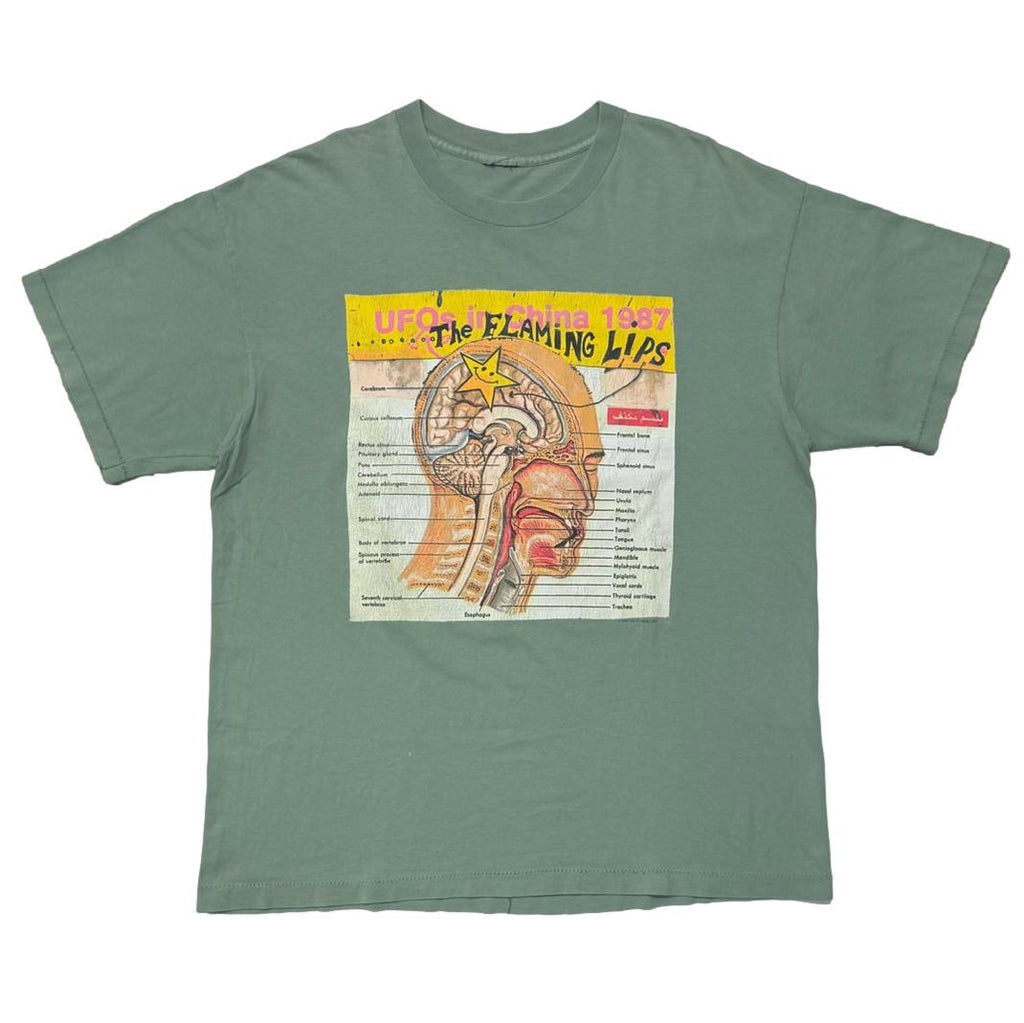 FLAMING LIPS UFOs in China 1987 SAGE GREEN FITS XL 9350