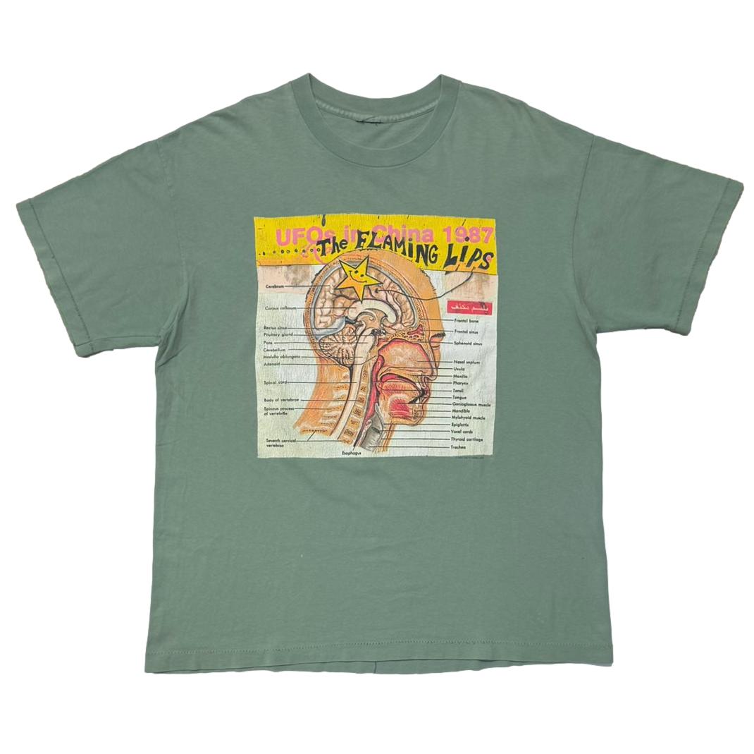 FLAMING LIPS UFOs in China 1987 SAGE GREEN FITS XL 9350