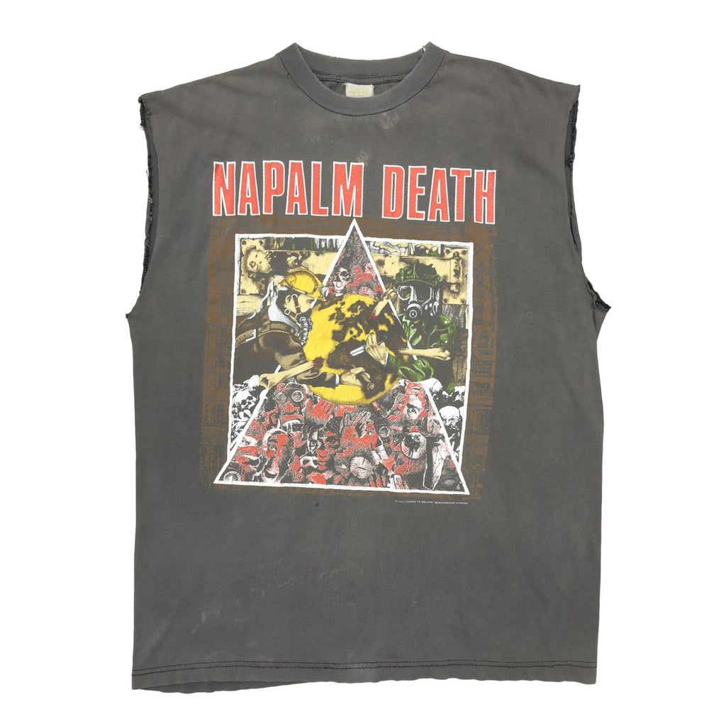 NAPALM DEATH CAMPAIGN FOR MYSICAL DESTRUCTION EUROPE 1992 SLEEVE LESS XL 3259