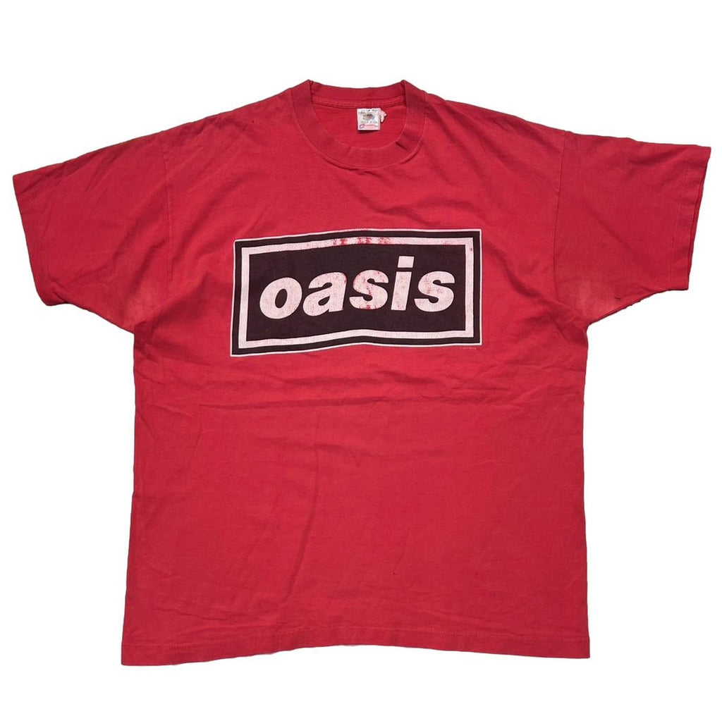 oasis BOX LOGO BACK CIRCLE PRINT RED FRUIT OF THE LOOM XL 0572