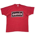 oasis BOX LOGO BACK CIRCLE PRINT RED FRUIT OF THE LOOM XL 0572